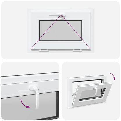 Kellerfenster RISOR 60x40 cm Kipp 2-fach Verglasung Anthrazit