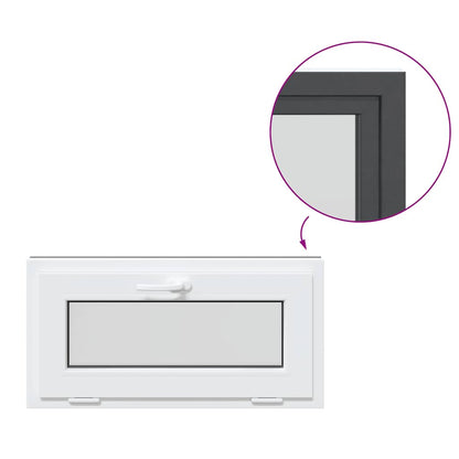 Kellerfenster RISOR 80x40 cm Kipp 2-fach Verglasung Anthrazit