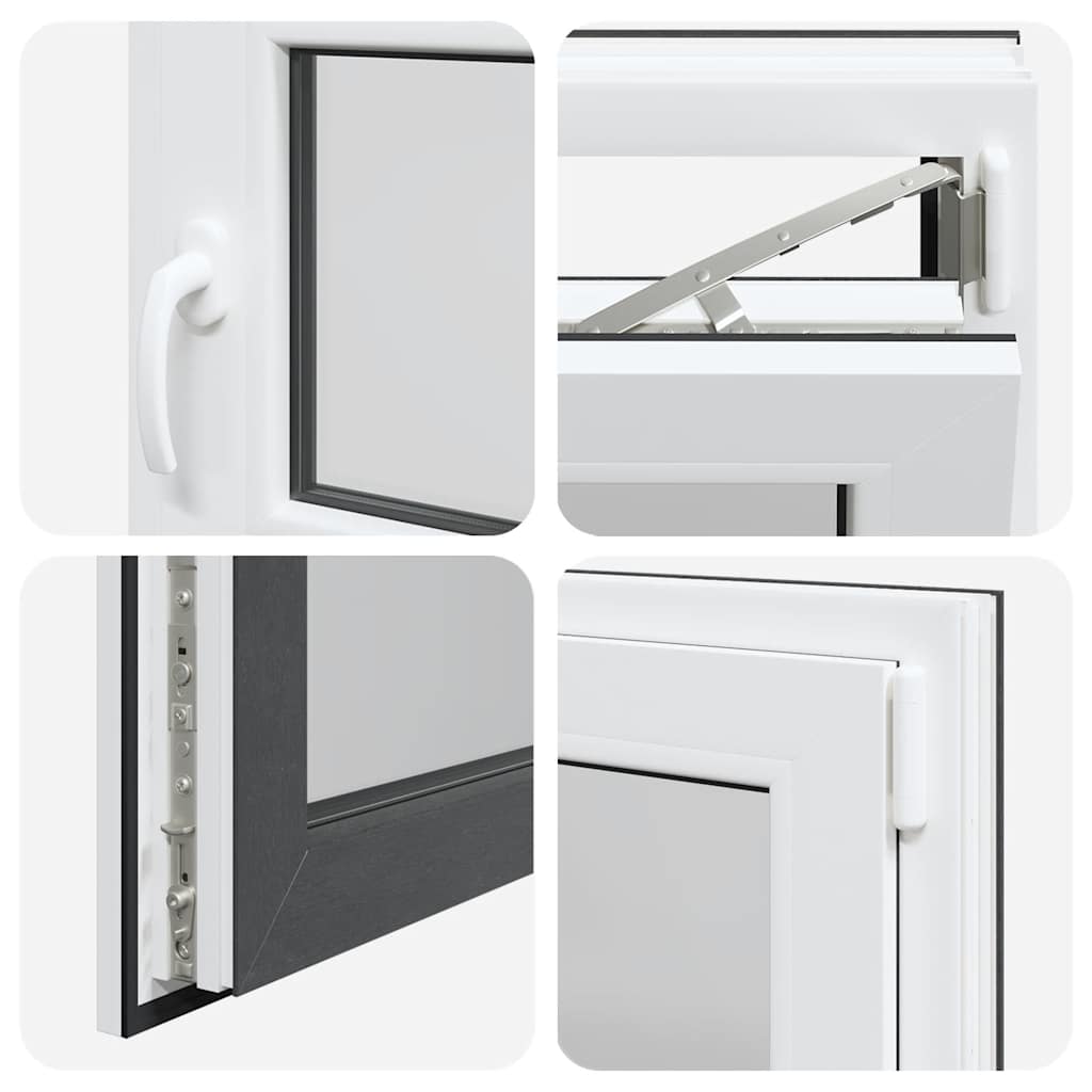 Kellerfenster "RISOR" 50x50 cm Drehkipp DIN Rechts Anthrazit