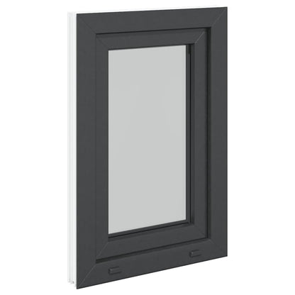 Kellerfenster "RISOR" 50x75 cm Drehkipp DIN Links Anthrazit