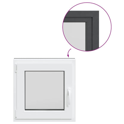 Kellerfenster RISOR 60x60 cm Dreh Kipp DIN Links Anthrazit