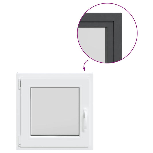 Kellerfenster RISOR 60x60 cm Dreh Kipp DIN Links Anthrazit