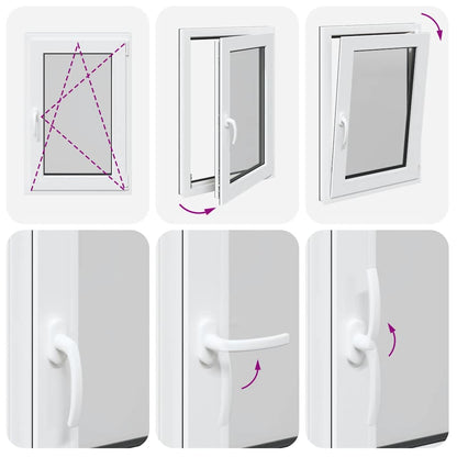 Kellerfenster RISOR 60x80 cm Dreh Kipp DIN Rechts Anthrazit