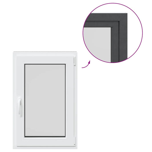 Kellerfenster RISOR 60x90 cm Dreh Kipp DIN Rechts Anthrazit