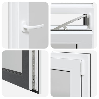 Kellerfenster RISOR 60x90 cm Dreh Kipp DIN Links Anthrazit