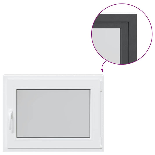 Kellerfenster "RISOR" 80x60 cm Drehkipp DIN Rechts Anthrazit