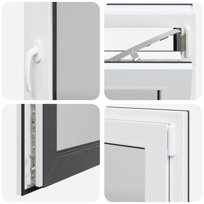 Kellerfenster "RISOR" 90x60 cm Drehkipp DIN Rechts Anthrazit