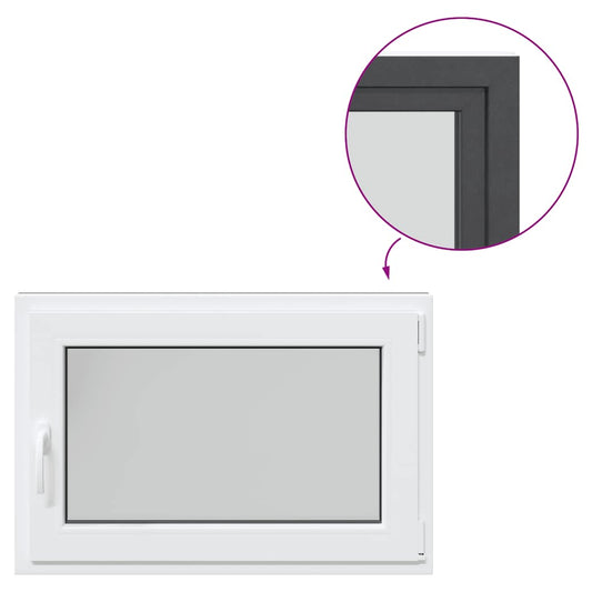 Kellerfenster "RISOR" 90x70 cm Drehkipp DIN Rechts Anthrazit