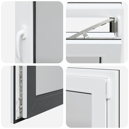 Kellerfenster "RISOR" 90x70 cm Drehkipp DIN Rechts Anthrazit