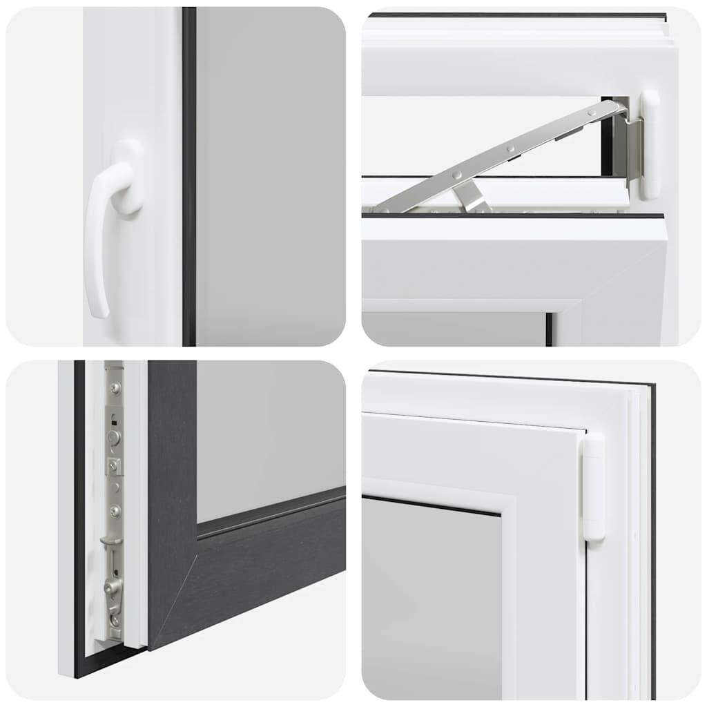 Kellerfenster "RISOR" 100x50 cm Drehkipp DIN Rechts Anthrazit
