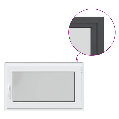 Kellerfenster "RISOR" 100x70 cm Drehkipp DIN Rechts Anthrazit