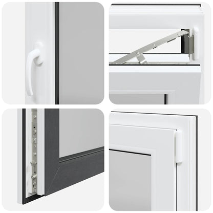 Kellerfenster "RISOR" 100x70 cm Drehkipp DIN Rechts Anthrazit