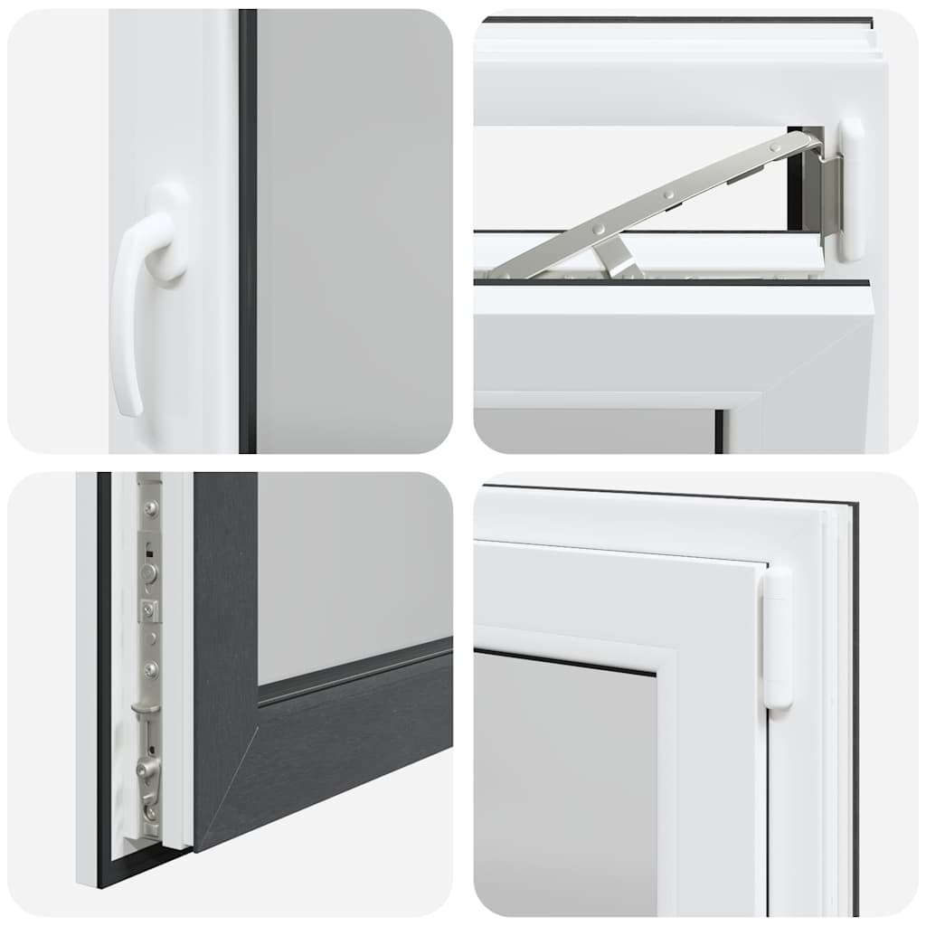 Kellerfenster RISOR 110x50 cm Dreh Kipp DIN Rechts Anthrazit