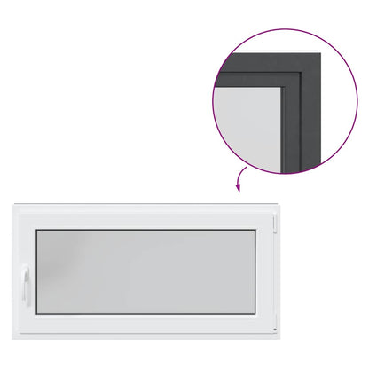 Kellerfenster RISOR 120x60 cm Dreh Kipp DIN Rechts Anthrazit