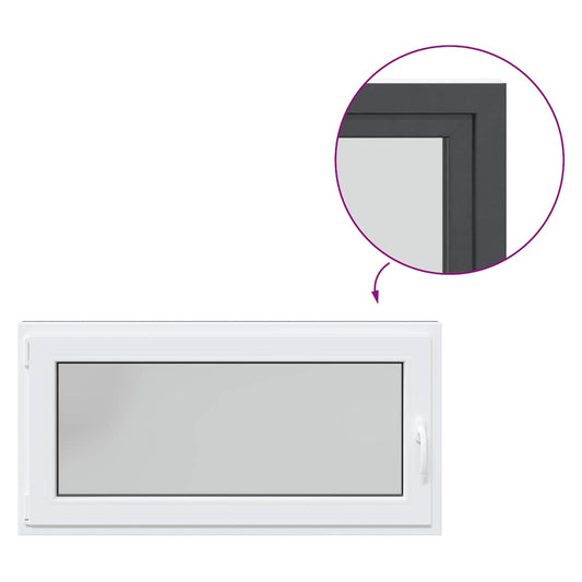 Kellerfenster RISOR 120x60 cm Dreh Kipp DIN Links Anthrazit