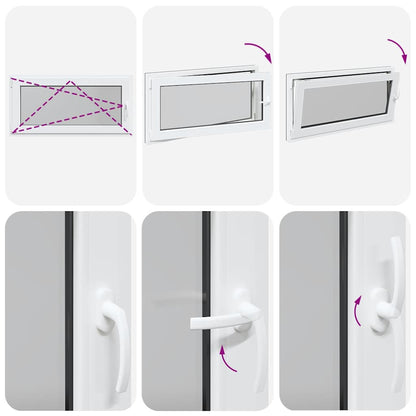 Kellerfenster RISOR 120x60 cm Dreh Kipp DIN Links Anthrazit