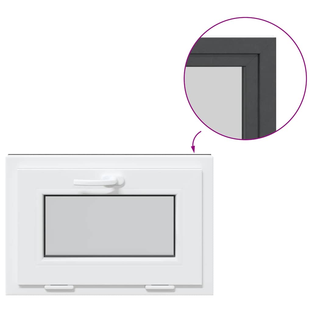 Kellerfenster RISOR 60x40 cm Kipp 3-fach Verglasung Anthrazit