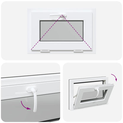Kellerfenster RISOR 60x40 cm Kipp 3-fach Verglasung Anthrazit