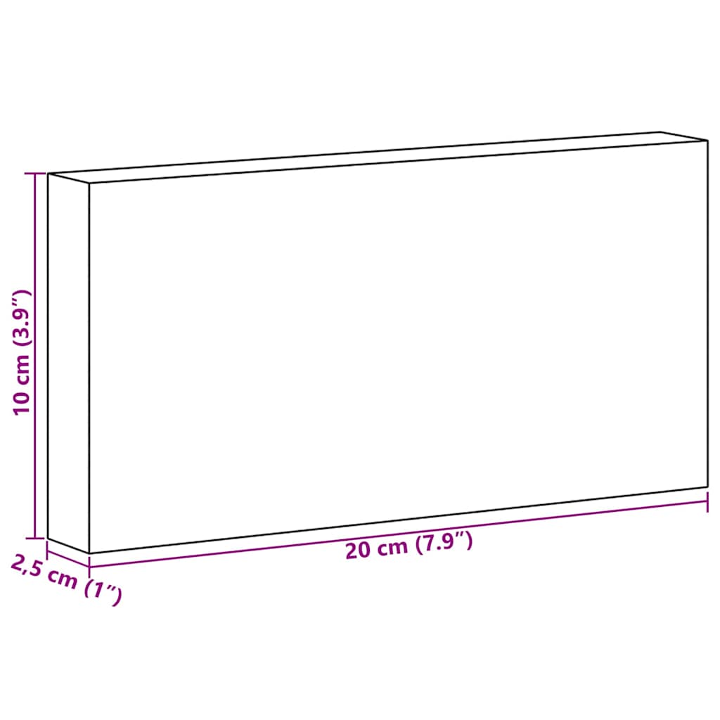 Salzsteine 10 pcs Rosa 20 x 2.5 x 10 cm Steine