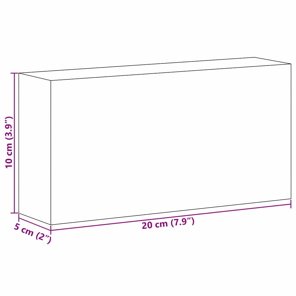 Salzsteine 10 pcs Rosa 20 x 5 x 10 cm Steinsalz