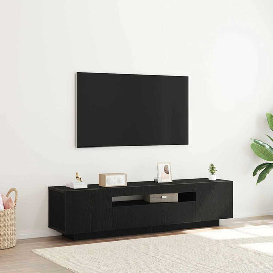 TV-Schränk Schwarz 160 x 35 x 40 cm Holzwerkstoff
