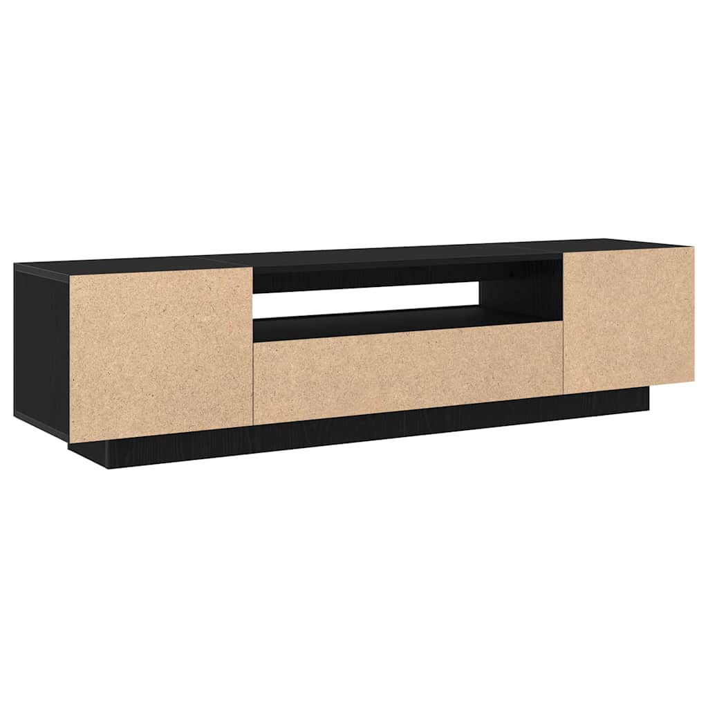 TV-Schränk Schwarz 160 x 35 x 40 cm Holzwerkstoff
