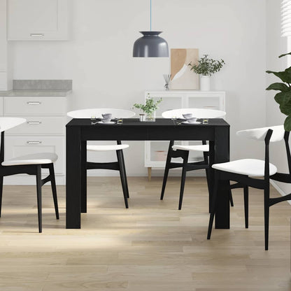 Esstisch Schwarz Eichen-Optik 120x60x76 cm Holzwerkstoff