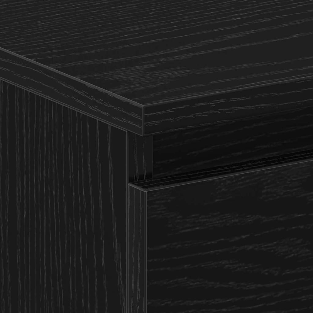 Nachttisch 2 pcs Schwarze Eiche 30 x 30 x 40 cm Holzwerkstoff