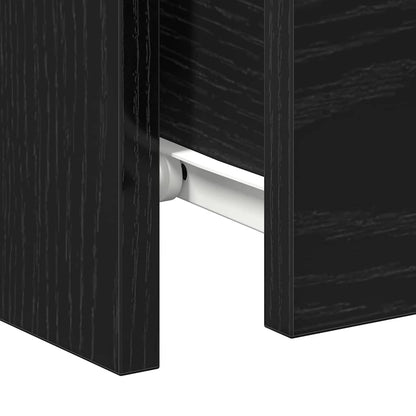 Nachttisch 2 pcs Schwarze Eiche 30 x 30 x 40 cm Holzwerkstoff