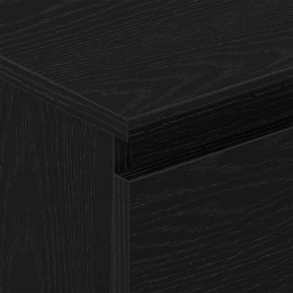 Sideboard Schwarz Eichen-Optik 60x35x98,5 cm Holzwerkstoff