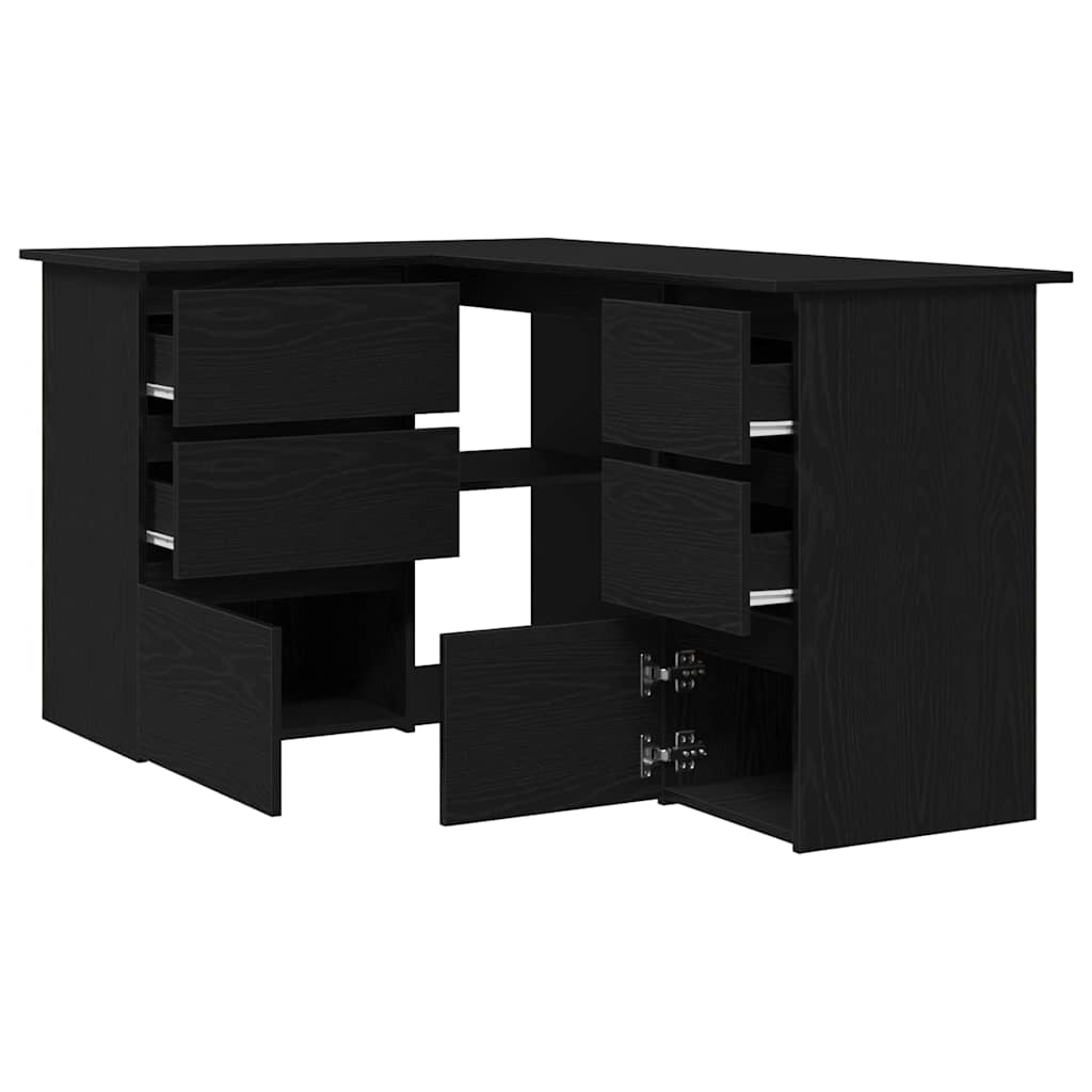 Eckschreibtisch Schwarze Eiche 145 x 100 x 76 cm Holzwerkstoff