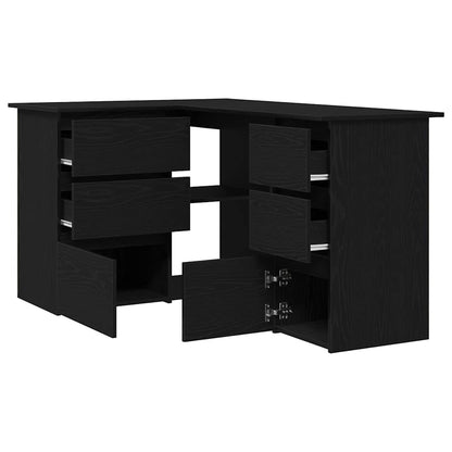 Eckschreibtisch Schwarze Eiche 145 x 100 x 76 cm Holzwerkstoff