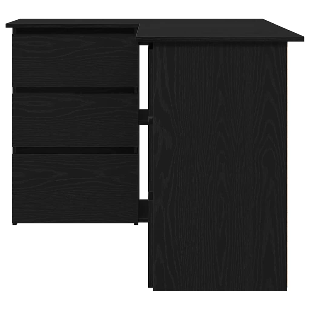 Eckschreibtisch Schwarze Eiche 145 x 100 x 76 cm Holzwerkstoff