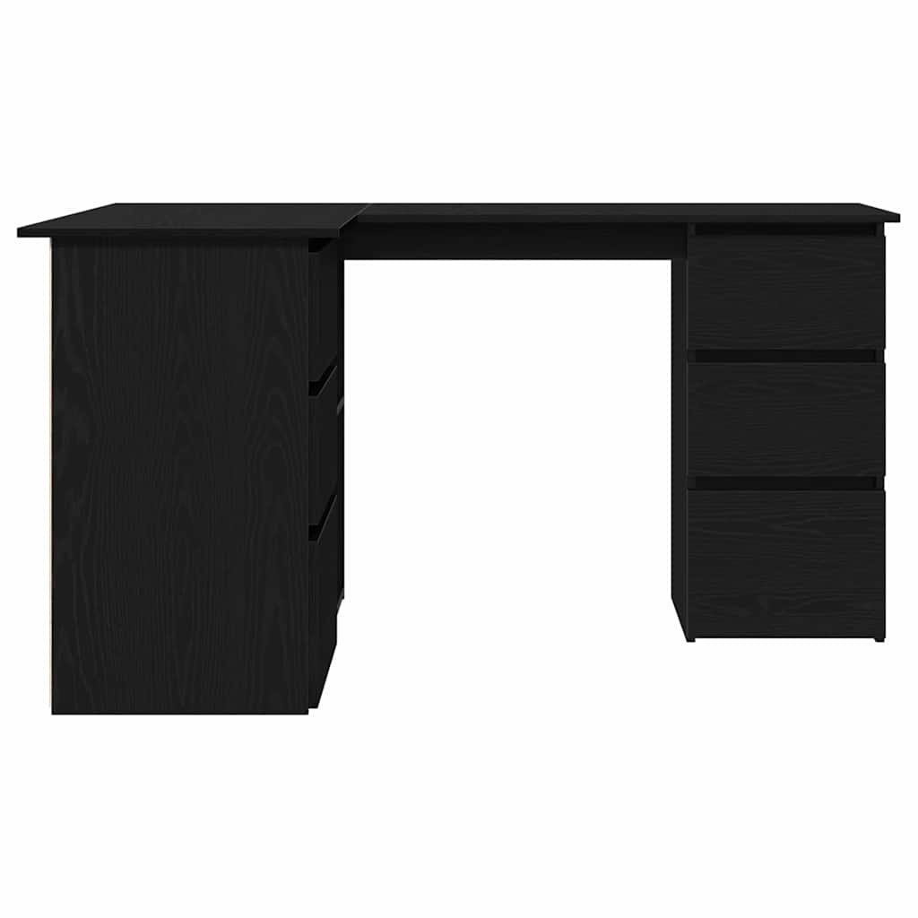 Eckschreibtisch Schwarze Eiche 145 x 100 x 76 cm Holzwerkstoff