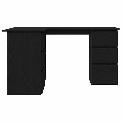Eckschreibtisch Schwarze Eiche 145 x 100 x 76 cm Holzwerkstoff