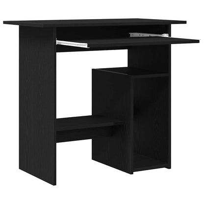Schreibtisch Schwarz Eichen-Optik 80x45x74 cm Holzwerkstoff