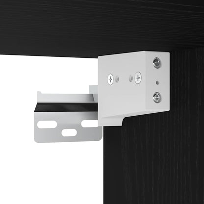 TV-Schrank Schwarz Eichen-Optik 120x30x30,5 cm Holzwerkstoff