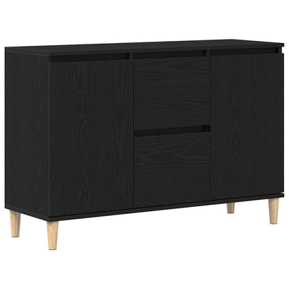 Sideboard mit Schubladen Schwarz 101 x 35 x 60 cm Holzwerkstoff