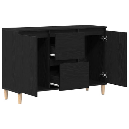 Sideboard mit Schubladen Schwarz 101 x 35 x 60 cm Holzwerkstoff