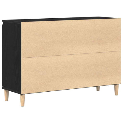 Sideboard mit Schubladen Schwarz 101 x 35 x 60 cm Holzwerkstoff
