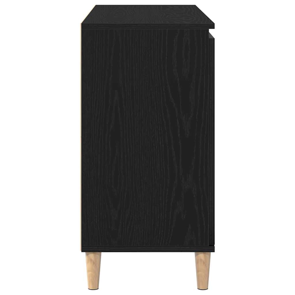 Sideboard mit Schubladen Schwarz 101 x 35 x 60 cm Holzwerkstoff