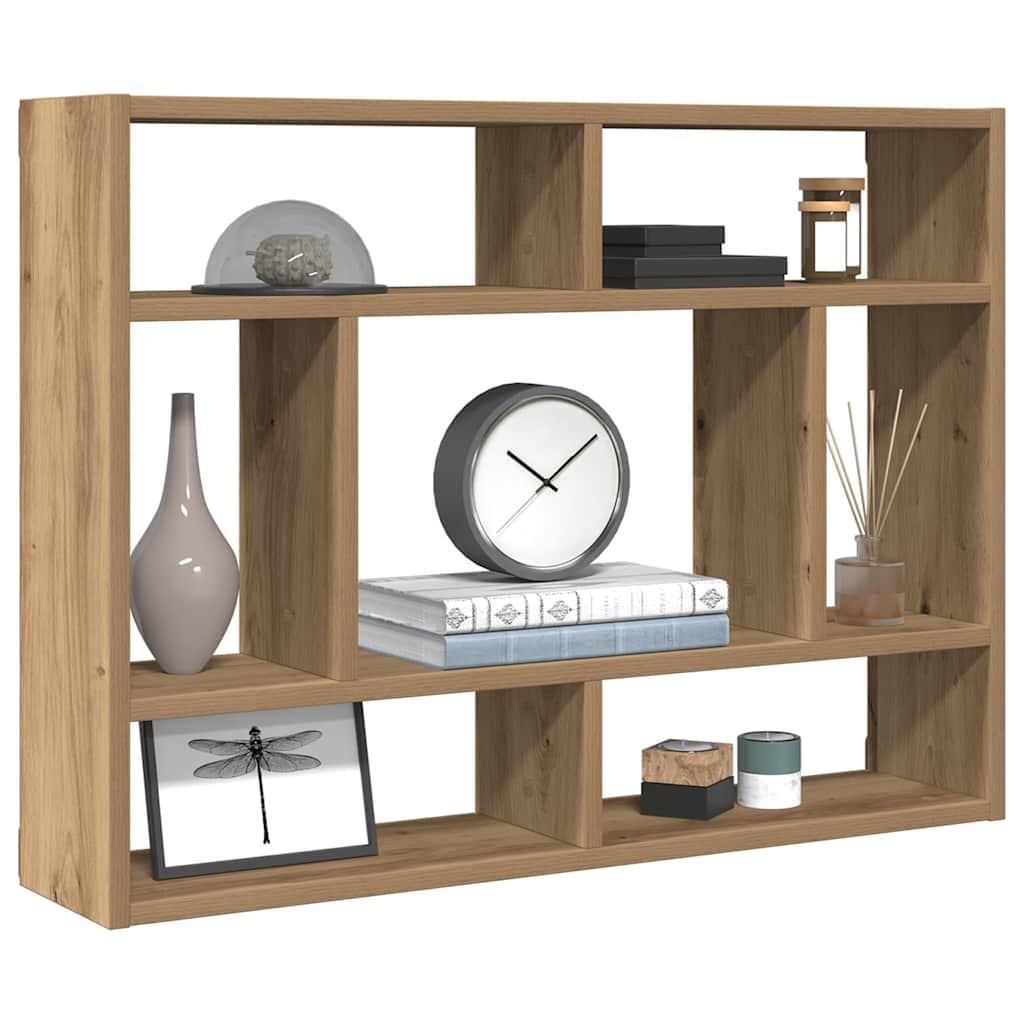 Wandregal Artisan-Eiche 75x16x55 cm Holzwerkstoff