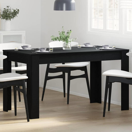 Esstisch Schwarz Eichen-Optik 140 x 74,5 x 76 cm Holzwerkstoff