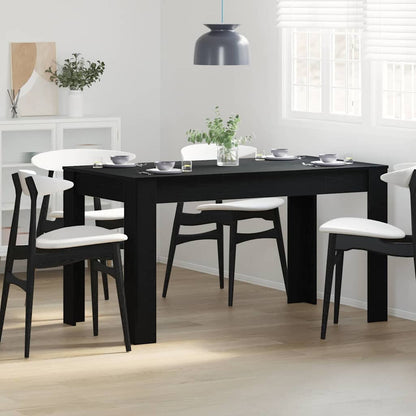 Esstisch Schwarz Eichen-Optik 140 x 74,5 x 76 cm Holzwerkstoff
