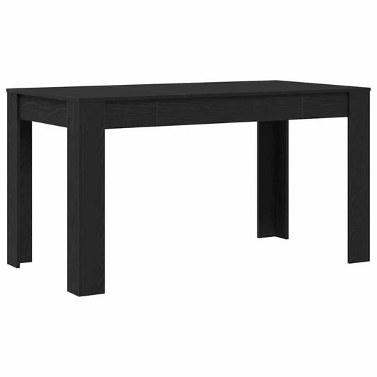 Esstisch Schwarz Eichen-Optik 140 x 74,5 x 76 cm Holzwerkstoff