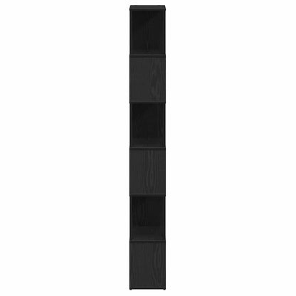 Bogreol/Rumadskiller Sort Eg Look 60x24x186 cm