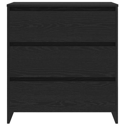 Sideboard Schwarz Eichen-Optik 70x41x75 cm Holzwerkstoff