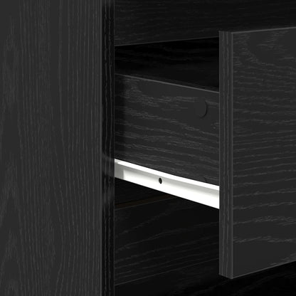Sideboard Schwarz Eichen-Optik 70x41x75 cm Holzwerkstoff