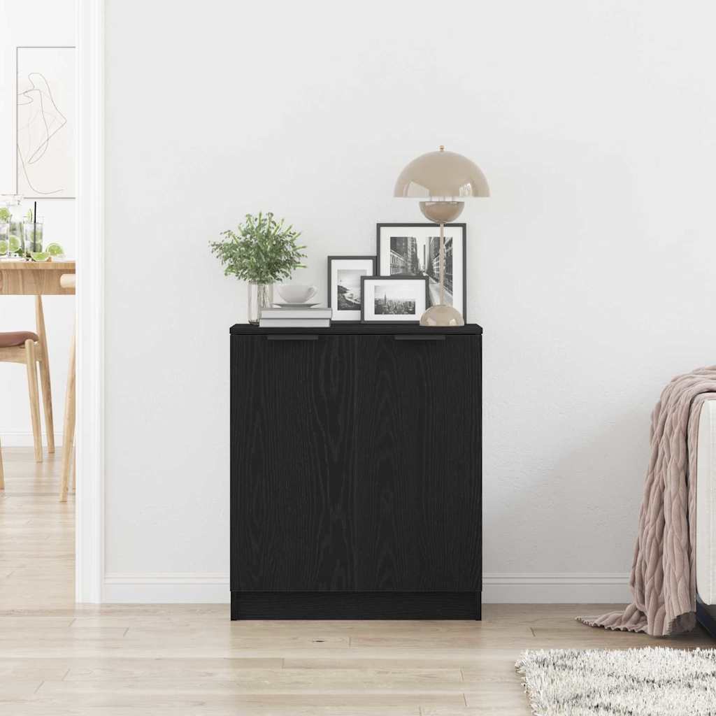 Sideboard Schwarz 60 x 30 x 70 cm Holzwerkstoff