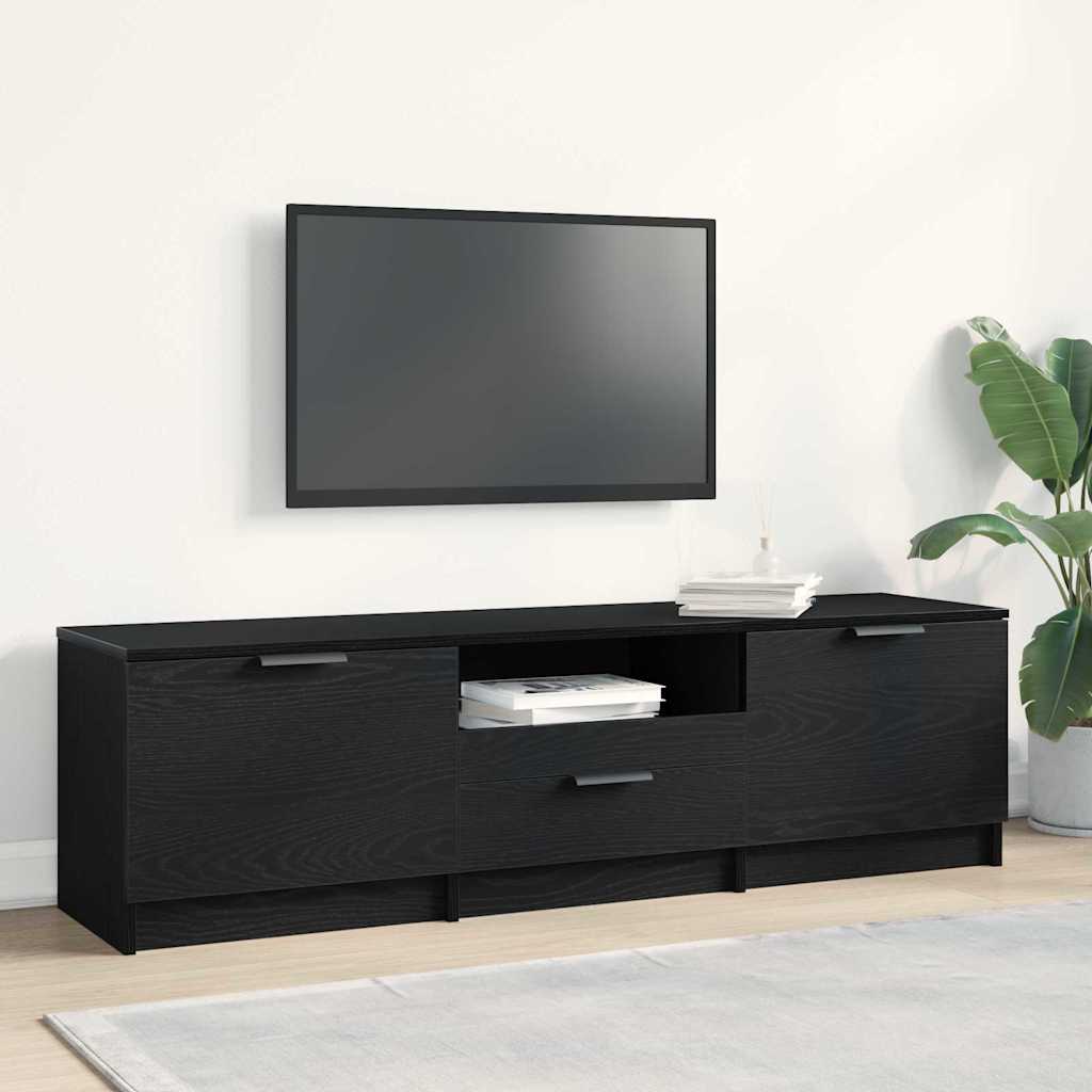 TV-Schränk Schwarz 140 x 35 x 40 cm Holzwerkstoff